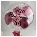 Adicional de balo transparente com bexigas